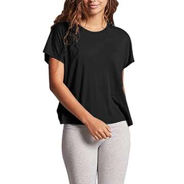 Mippo Workout Shirts Gym Tops Open Back Backless Top Athletic Gym Clothes Short Sleeve Work Out Tops...