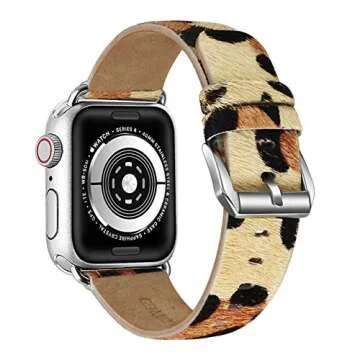 DMMG Compatible with Apple Watch Band 42mm 44mm, Horse Leather Replacement Band Compatible with Appl...