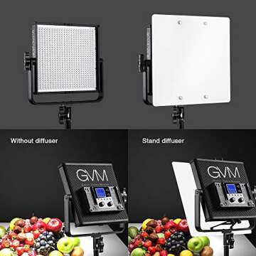 GVM 672S LED Video Light Kit for Photography and Videography