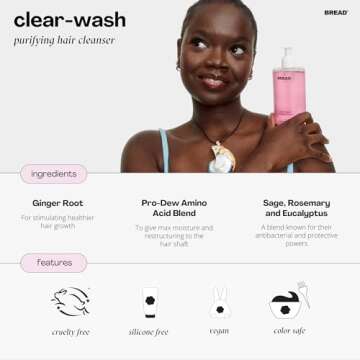 Bread Beauty Clear Wash: Rosemary Detox Shampoo for All Hair Types