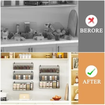 X-cosrack Wall Mount Spice Rack Organizer Space-Saving