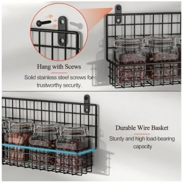 X-cosrack Wall Mount Spice Rack Organizer Space-Saving