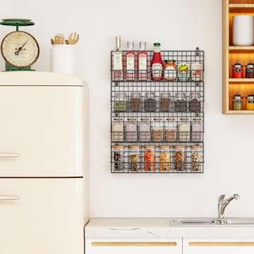 X-cosrack Wall Mount Spice Rack Organizer Space-Saving