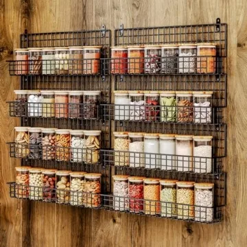 X-cosrack Wall Mount Spice Rack Organizer Space-Saving