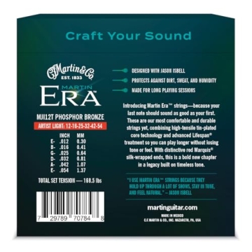 Martin MJI12T Era Jason Isbell Signature Strings - Premium Guitar Strings for All Players