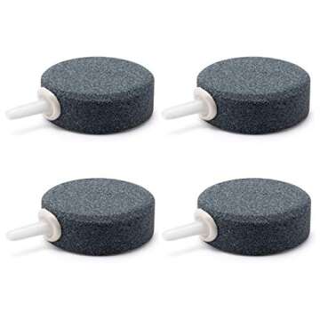 Wenshall 1.6 Inch Air Stone, Aquarium Air Stone, Air Stone for Fish Tank and Hydroponics Air Pump