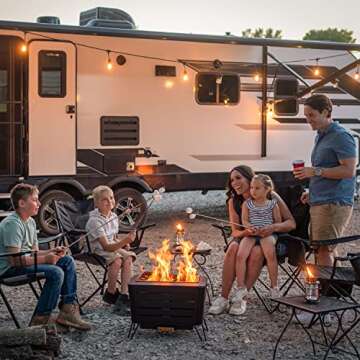 TIKI Brand Retreat Smokeless Fire Pit - Durable Stainless Steel, Modern Design, Portable for Camping...