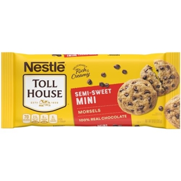 Nestle Toll House Semi Sweet Chocolate Mini Chips for Baking and Snacking, 10 Oz