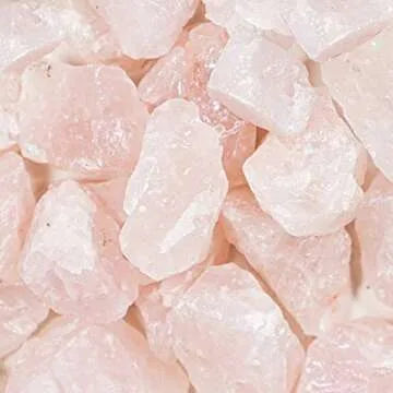 Crystal Allies 1 Pound Bulk Rough Rose Quartz Reiki Crystal Healing Stones Large 1"