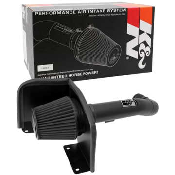 K&N Cold Air Intake System: High-Flow Air-Filter, Increase Performance & Horsepower: Compatible with...