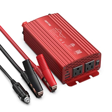 BESTEK 500W Pure Sine Wave Power Inverter - Versatile Car Charger with USB Ports