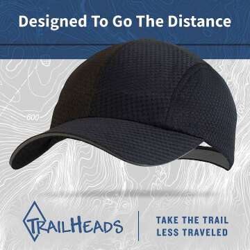 TrailHeads Race Day Running Hat for Men | Quick Dry