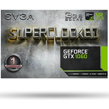 EVGA GeForce GTX 1060 3GB SC Gaming Graphics Card