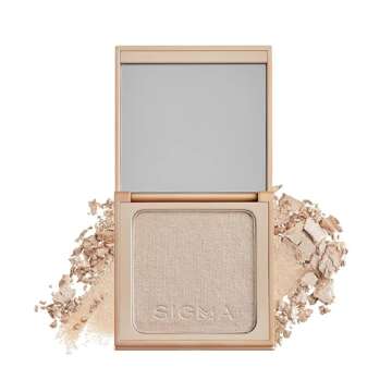 Sigma Beauty Highlighter Makeup – Illuminating Highlighting Powder for Face, Sheer Glimmer Face Hi...