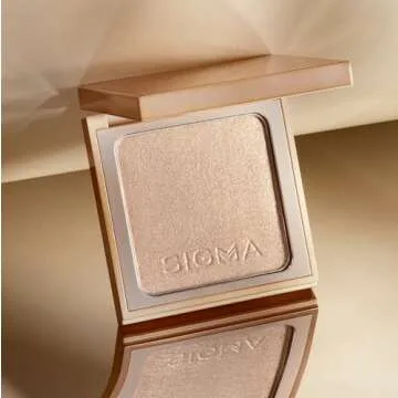 Sigma Beauty Highlighter Makeup – Illuminating Highlighting Powder for Face, Sheer Glimmer Face Highlighter for Cheeks, Cupid’s Bow, & Brow Bone (Savanna, Fiery Bronze Metallic)