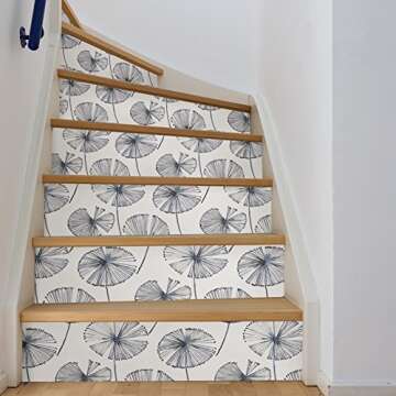 NuWallpaper NU2683 Aya Peel & Stick Wallpaper, Blue