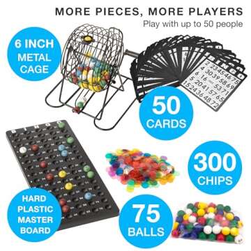 Royal Bingo Supplies Deluxe Bingo Game for All Ages