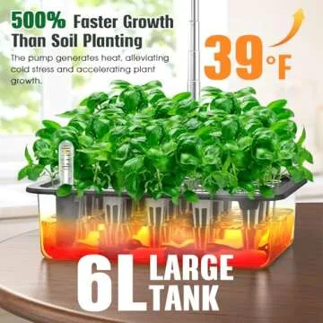 Hydroponics Growing System with LED Light 15 Pods