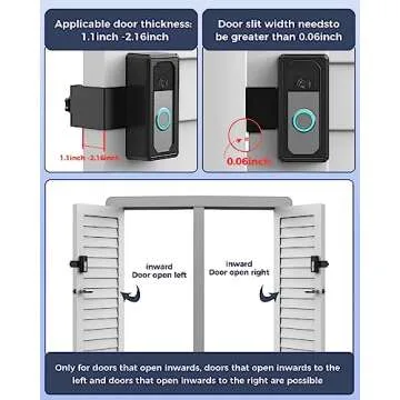 AntiTheft Video Doorbell Mount,Compatible with Ring Doorbell,Blink Video Doorbell(2020 Release)、4、3/3Plus /2/1,Ring Battery Doorbell Plus/Pro, No-Drill Ring Doorbell Holder Accessories