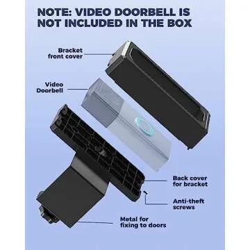 AntiTheft Video Doorbell Mount,Compatible with Ring Doorbell,Blink Video Doorbell(2020 Release)、4、3/3Plus /2/1,Ring Battery Doorbell Plus/Pro, No-Drill Ring Doorbell Holder Accessories