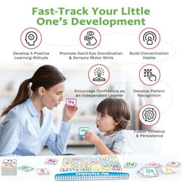 HONGDDY Busy Book, Preschool Learning Activities for Toddlers, Montessori Toys for 3 4 5 Year Old with 8 Color Marker for Toddlers, Autism Sensory Toys Gifts for Boys, Girls