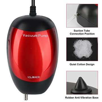 YSJWAER Lab Vacuum Filtration Pump - Laboratory Filter Distillation Apparatus Kit for Fast Filtration of Liquids