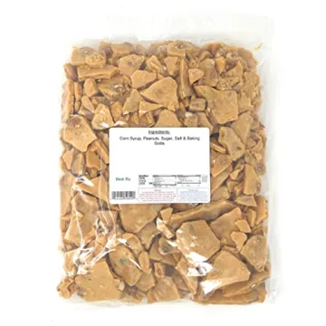 Yankee Traders Home Style Peanut Brittle Candy, 2 Pounds