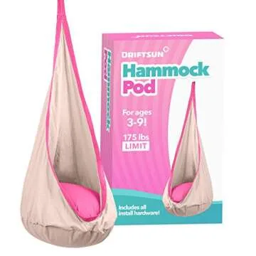 Driftsun Kids Hammock Pod Swing - Indoor & Outdoor Fun