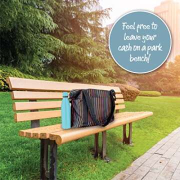 Diversion Safe Water Bottle - Blue Stainless Steel Bottle with Hidden Compartment for Cards, Keys, Cash, and Valuables - Insulated Bottle for Hot and Cold Drinks - 18 Ounces