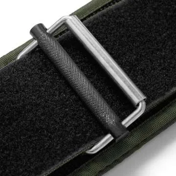 Gymreapers Quick Locking Weightlifting Belt for Bodybuilding, Powerlifting, Cross Training - 4 Inch Neoprene with Metal Buckle - Adjustable Olympic Lifting Back Support (Ranger Green, Medium)