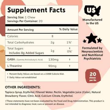 PYM Berry Mood Chews for Stress & Mood Support | Vegan, Non-GMO, Gluten-Free