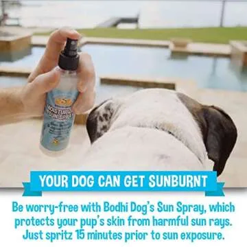 Bodhi Dog Sunscreen | Large 8oz SPF 30+ Moisturizing Pet Sunscreen | Safe for All Breeds of Dogs, Cats and Horses | Natural Skin Protection and Conditioner for Skin, Coat, Nose, and Ears | USA Made