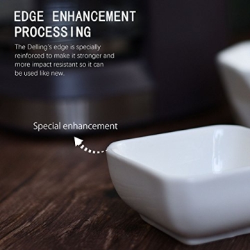 DELLING 3 Oz Ceramic Dip Bowls Set for Sauces and Appetizers