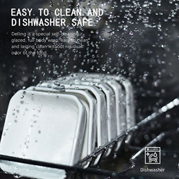 DELLING 3 Oz Ceramic Dip Bowls Set for Sauces and Appetizers