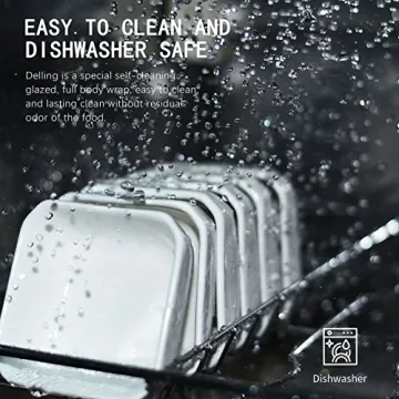 DELLING 3 Oz Ceramic Dip Bowls Set for Sauces and Appetizers