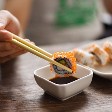 DELLING 3 Oz Ceramic Dip Bowls Set for Sauces and Appetizers