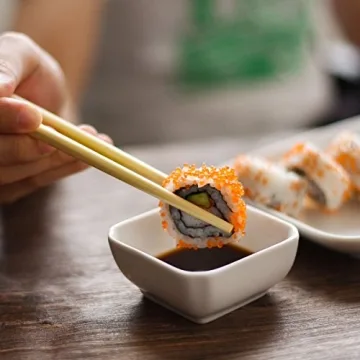 DELLING 3 Oz Ceramic Dip Bowls Set for Sauces and Appetizers