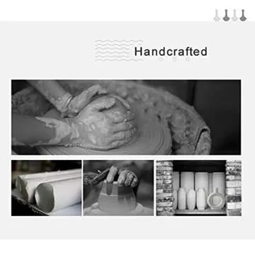 White Minimalism Ceramic Vase, Modern Nordic Geometric Fine Mouth Decorative Vases, Creative Ceramic Flower Pot Art Vase Home Office Decoration Ornaments