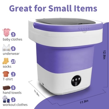 Mini Portable Washing Machine & Spin Dryer for Small Spaces