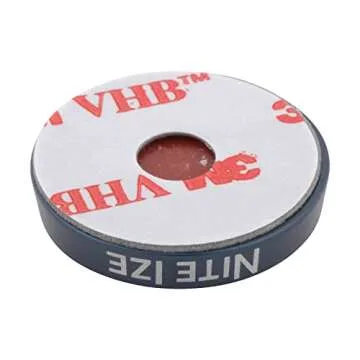 Nite Ize Steelie Magnetic Phone Socket Plus - Dashboard Phone Mount Socket with Strong Magnet - Phone Holder Accessory Compatible with Steelie Phone Mounting Systems - Grey