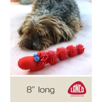 Buy Soft Rubber Squeaky Sensory Snake Dog Toy