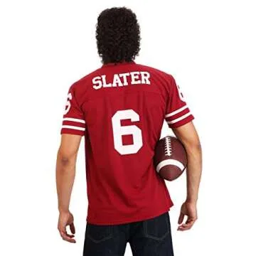 Adult A.C. Slater Saved by the Bell Costume - Jersey & Wig