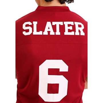 Adult A.C. Slater Saved by the Bell Costume - Jersey & Wig