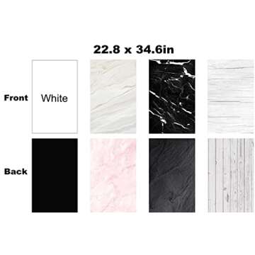 8PCS Tabletop Photography Set with Double-Sided Backgrounds