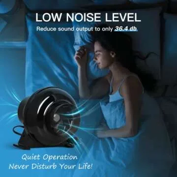 iPower 4 Inch Inline Ventilation Fan Quiet 230 CFM