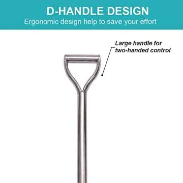 Durable LUBAN 31.5 Inch Short Garden Shovel for Easy Digging