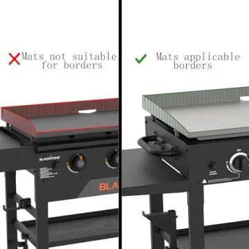Upgraded Silicone Griddle Cover Mat Full-Edge for Grill 22" Blackstone, Griddle Top Edges,Heavy Duty Food Grade Blackstone Accessories Reusable&Durable,Protect Grill from Rust,Insects & Leaves