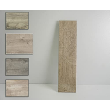 COLAMO Luxury 24pack Peel and Stick Wood Tiles for Stylish Wall Decor, Mist Grey Oak