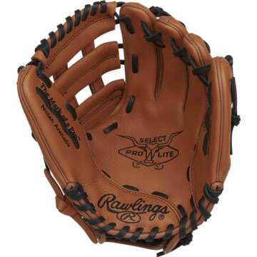 Rawlings | SELECT PRO LITE Youth Baseball Glove | Nolan Arenado Pattern | Right Hand Throw | 11" - Pro H-Web | Tan