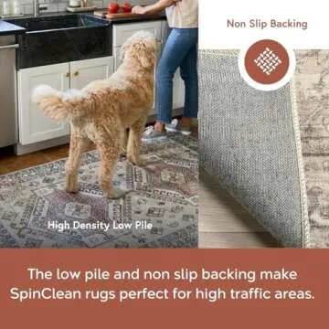 nuLOOM Brielle Vintage Medallion Rug - Washable, Stylish & Safe